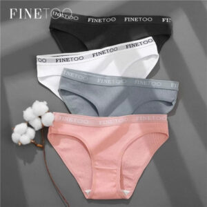 FINETOO 3PCS/Set Women's Underwear Cotton Panty